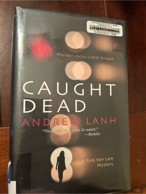 Caught Dead by Andrew Lanh - Black & Pink Book Cover